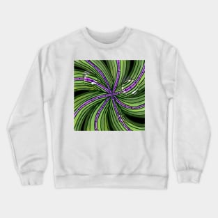 Succulent Dewdrops in Abstract Crewneck Sweatshirt